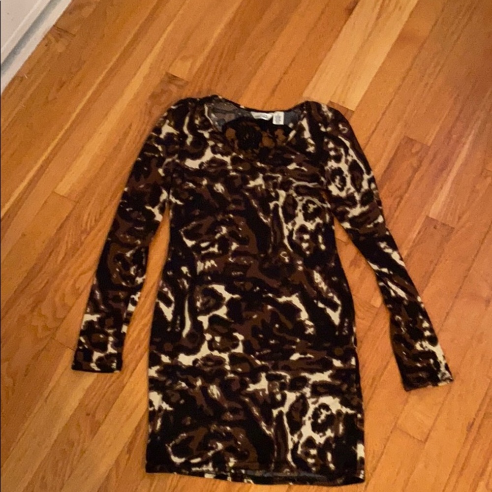 Animal print dress
